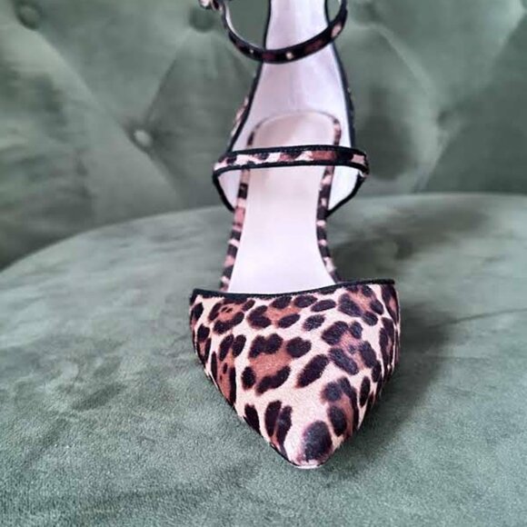 Ann Taylor Leopard Print d'Orsay Heels - Picture 5 of 12